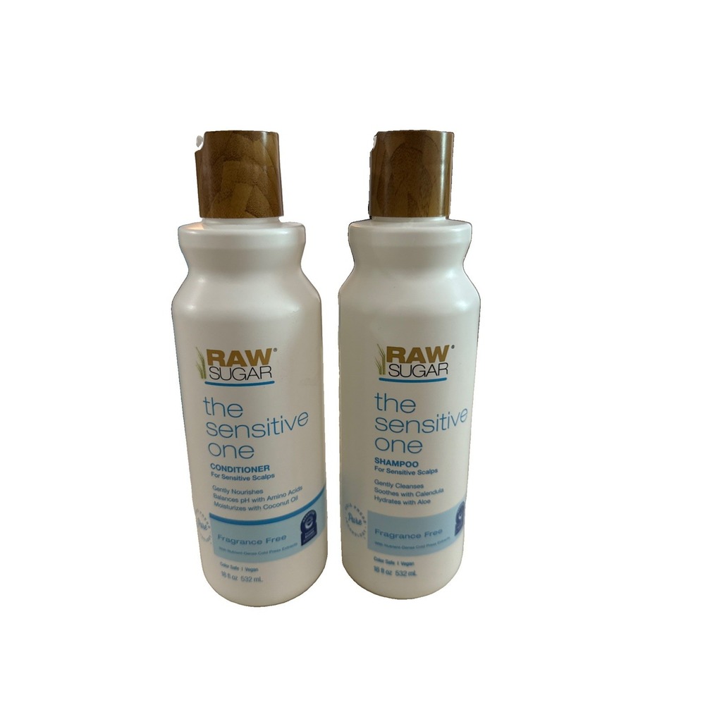 Raw Sugar The Sensitive One Shampoo & Conditioner Set 18oz Hair Care Duo New